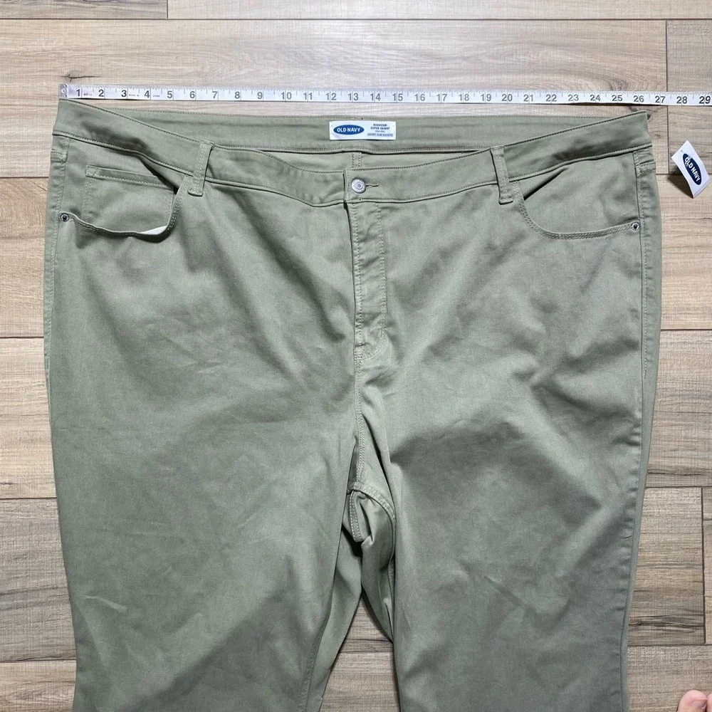 Old Navy Womens Rockstar Super Skinny High Rise Jeans Size 30 Plus Green‎